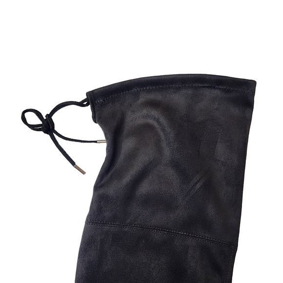 Marc Fisher Point toe Block Heel Tall Vany Suede Boots Black 6.5 - Picture 10 of 14